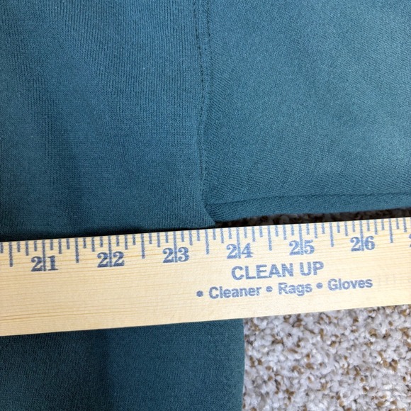 Vintage Jerzees Super Sweats NuBlend Crewneck Sweatshirt Green 2XL Made in USA - Picture 9 of 10